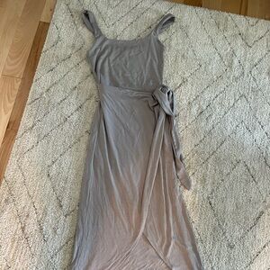 Wilfred Saturn Wrap Dress - Size S - Nomad Taupe